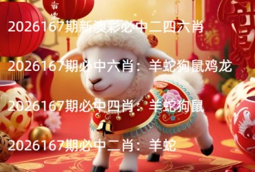 2026167期新澳彩必中二四六肖